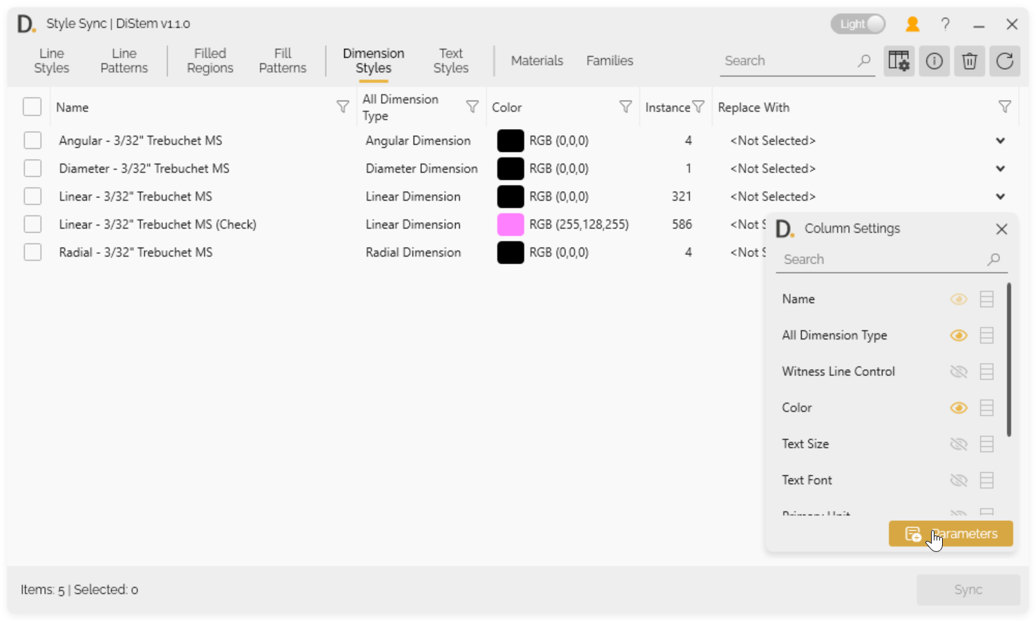 DiStem Style Sync - General Add Parameters